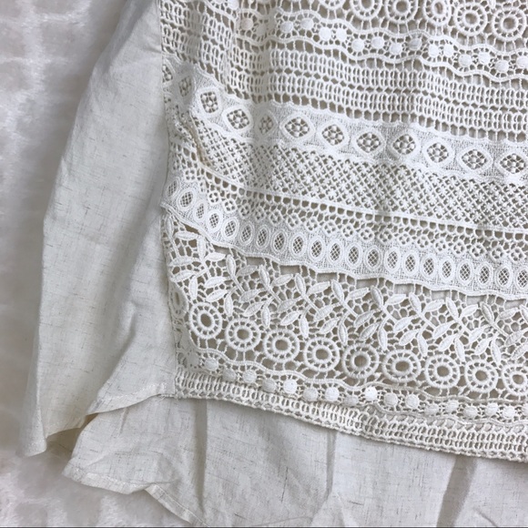 Sunday In Brooklyn Cream Knit Tank Top Anthro M - Picture 6 of 8